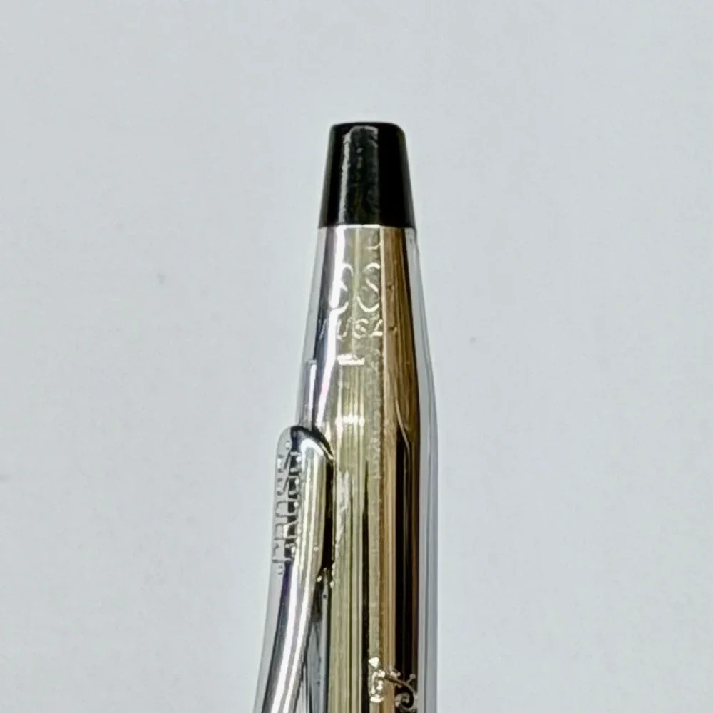 Vintage Cross Century Lustrous Chrome Ballpoint‎ Pen and Pencil Set RJF USA